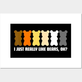 Cool Rainbow Gay Bear Mens Gay Pride Month Posters and Art